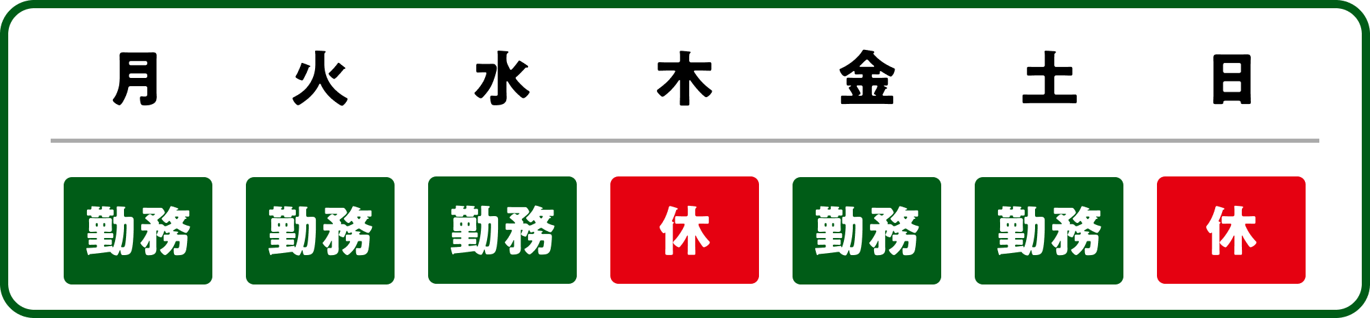 スケジュール例のイラスト